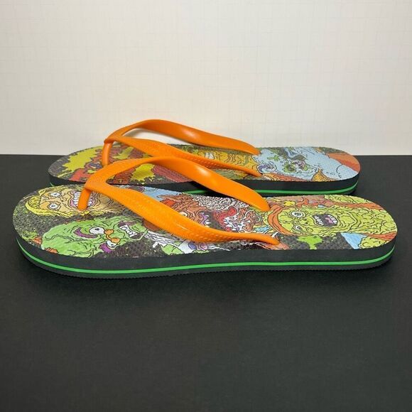 Mens Big Herc x TOXIC CRUSADERS Flip Flop Sandals 1 of 100 / Size 12 - Picture 3 of 7